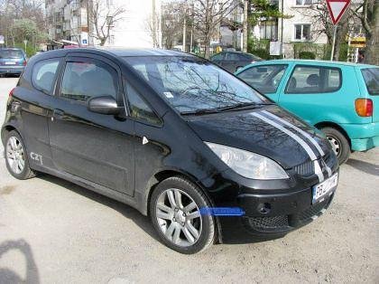 Wind deflectors for MITSUBISHI COLT (2004-2012) 5-door - 2 pc. front