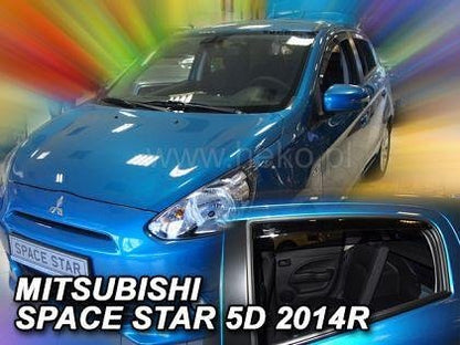 Ветробрани за MITSUBISHI SPACE STAR (2014+) 5 врати - 4бр. предни и задни