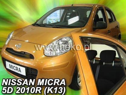 Deflectoare HEKO pentru NISSAN MICRA (2010+) 5 uși - 2 buc. față
