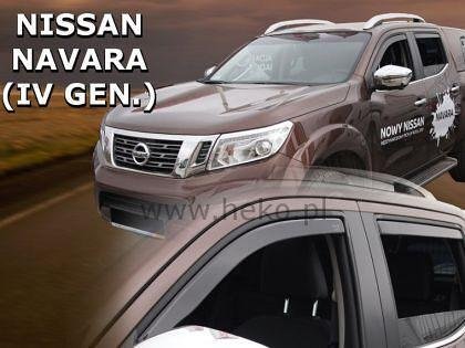 HEKO Wind Deflectors for NISSAN NAVARA (2014+) 4-door - 4 pcs. front and rear