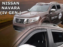 Deflectoare de vânt HEKO pentru NISSAN NAVARA (2014+) 4 uși - 4 buc. față și spate