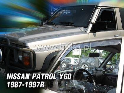Deflectoare aer HEKO pentru NISSAN PATROL (1987-1997) cu oglinzi electrice 3 / 5 uși - 2 buc. față