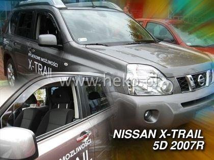 Deflectoare de vânt HEKO pentru NISSAN X-TRAIL (2007-2013) - 4 bucăți față și spate
