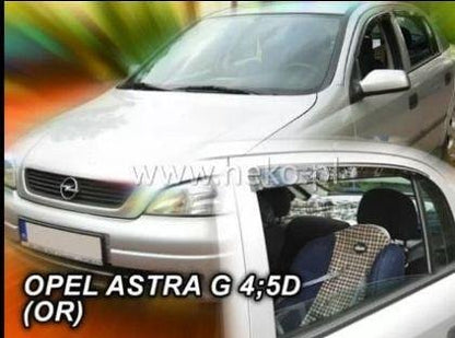 HEKO Wind Deflectors for OPEL ASTRA G (1998-2004) 5-door, Sedan - 4pcs. front and rear