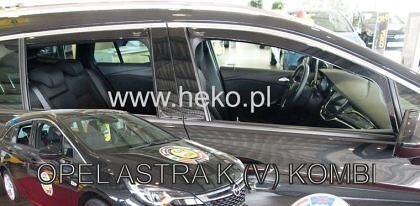 HEKO Wind Deflectors for OPEL ASTRA K (2015+) Combi (SPORTS TOURER) - 4 pcs. front and rear
