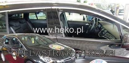 HEKO Wind Deflectors for OPEL ASTRA K (2015+) Combi (SPORTS TOURER) - 4 pcs. front and rear
