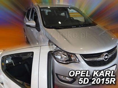 HEKO Wind Deflectors for OPEL KARL (2015+) 5-door - 4pc. front and rear