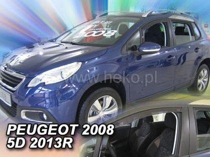 HEKO Wind Deflectors for PEUGEOT 2008 (2013+) 5-door - 2 pcs. front
