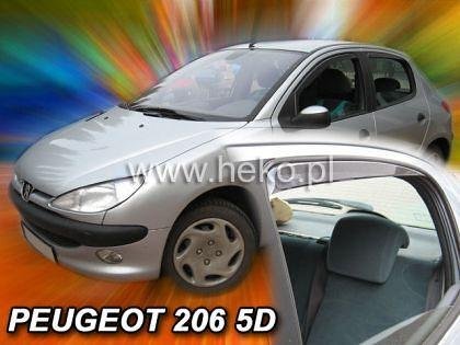 Deflectoare de vânt HEKO pentru PEUGEOT 206 5 uși - 4 buc. față și spate