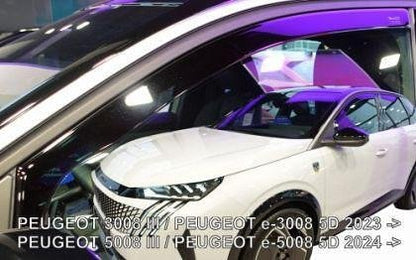 Deflectoare HEKO pentru Peugeot 3008 (2023+) / 5008 (2024+) - 2 buc. față
