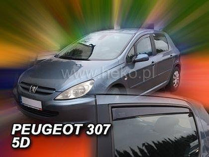 Deflectoare de vânt HEKO pentru PEUGEOT 307 (2001+) Combi - 4 buc. față și spate
