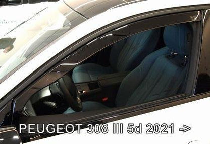 HEKO Wind Deflectors for Peugeot 308 (2021+) 5 Door - 2 pc. Front