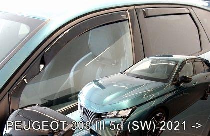 HEKO Wind Deflectors for Peugeot 308 (2021+) SW 5-door - 4 pcs. front and rear