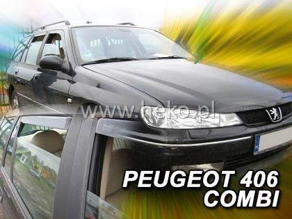 Deflectoare de vânt pentru PEUGEOT 406 (1995+) Combi - 4 buc. față și spate