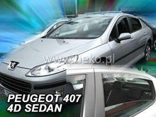 Deflectoare de vânt HEKO pentru PEUGEOT 407 (2004+) Sedan - 4 buc. față și spate