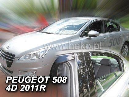 Deflectoare de vânt HEKO pentru PEUGEOT 508 (2011+) Sedan - 4 buc. față și spate