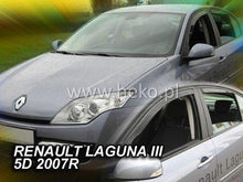 HEKO Wind Deflectors for RENAULT LAGUNA (2007+) 5-door - 2pc. front