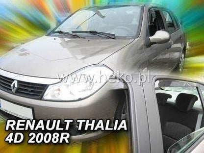 Apărători de vânt pentru RENAULT THALIA (2008+) Sedan - 4 buc. față și spate