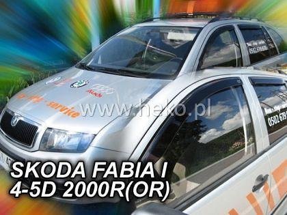 HEKO Wind Deflectors for SKODA FABIA (2000-2007) OR 4/5 Doors - 2 pc. front adhesive