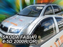 HEKO Wind Deflectors for SKODA FABIA (2000-2007) OR 4/5 Doors - 2 pc. front adhesive