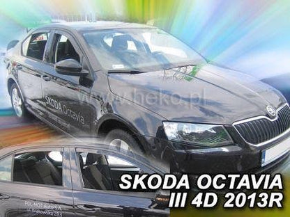 Deflectoare HEKO pentru SKODA OCTAVIA (2013+) 5 uși - 4 buc. față și spate