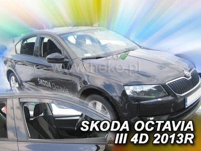 HEKO Wind Deflectors for SKODA OCTAVIA (2013+) 5-door, Combi - 2 front