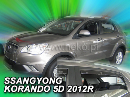 Ветробрани HEKO за SSANGYONG KORANDO (2012+) 5 врати - 4бр. предни и задни