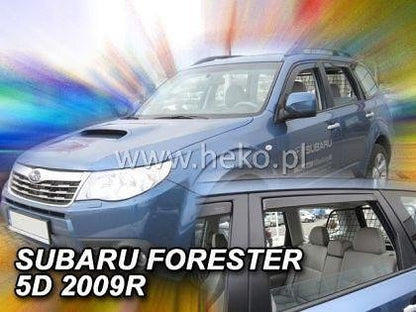 HEKO Wind Deflectors for SUBARU FORESTER (2008-2013) - 4 pcs., front and rear