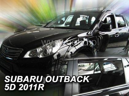 HEKO Wind Deflectors for SUBARU OUTBACK (2009-2014) - 4 pcs., front and rear