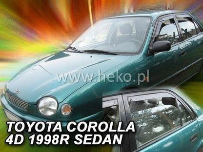 Deflectoare de vânt pentru TOYOTA COROLLA (1997-2001) 4 uși sedan - 4 buc. față și spate