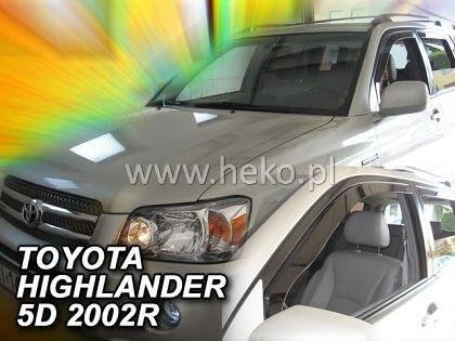 Deflectoare de vânt HEKO pentru TOYOTA HIGHLANDER (USA) (2001-2007) 2 bucăți față