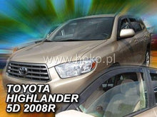 Deflectoare de vânt HEKO pentru TOYOTA HIGHLANDER (USA) (2007+) 2 buc. față