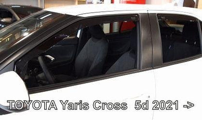 Deflectoare de vânt HEKO pentru Toyota Yaris Cross (2021+) - 4 bucăți față și spate