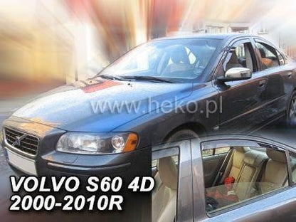 Deflectoare de vânt HEKO pentru VOLVO S60 (2000-2010) Sedan - 4 buc. față și spate